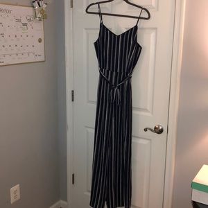 Navy stripped jumpsuit